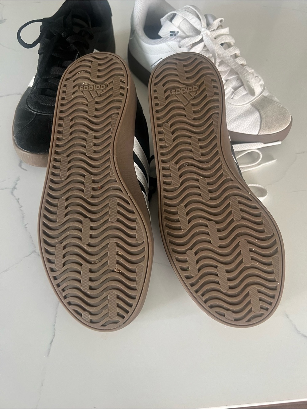 ADIDAS set of 2— Black & White with Gum Sole - Picture 2 of 6